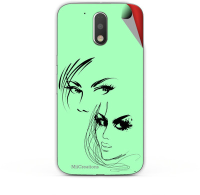 

MiiCreations M-G4-P-MS-00252 Motorola Moto G4 Plus Mobile Skin(Green)