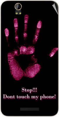 Snooky Lava Iris X1 Mobile Skin(Black)