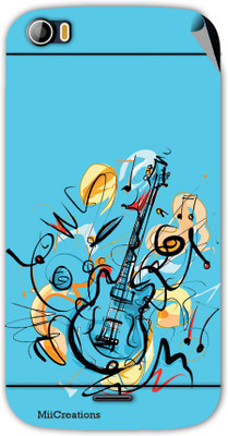 

MiiCreations 00124-MS-MMXA240 Micromax canvas doodle-2-A-240 Mobile Skin(Blue)