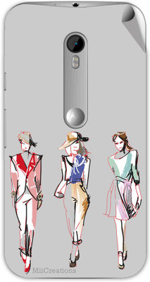 

MiiCreations M-G3-MS-00153 Moto G (3rd Generation) Mobile Skin(Grey)