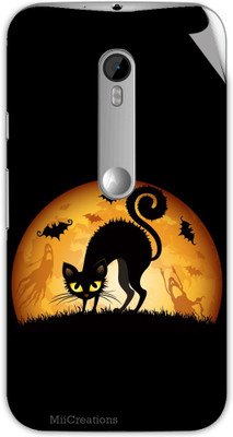 

MiiCreations M-G3-MS-00028 Motorola Moto G 3rd Gen Mobile Skin(Black)