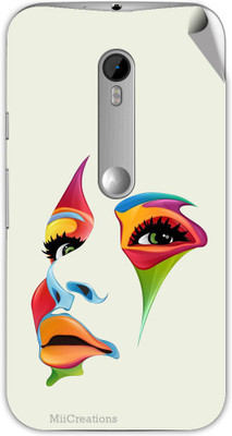 

MiiCreations M-G3-MS-00017 Motorola Moto G 3rd Gen Mobile Skin(Grey)