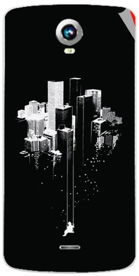 Snooky Intex Aqua i6 Mobile Skin(Black)