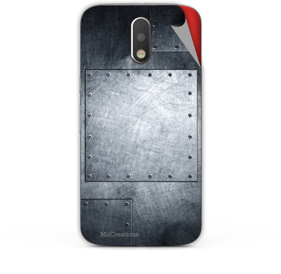 

MiiCreations M-G4-P-MS-00257 Motorola Moto G4 Plus Mobile Skin(Black)