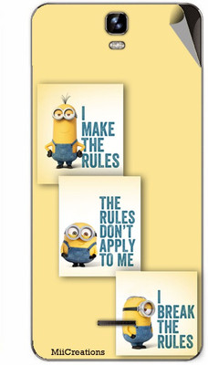 

MiiCreations MMXA190-MS-00144 Micromax Canvas HD Plus A190 Mobile Skin(Yellow)