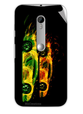 

MiiCreations M-G3-MS-00222 Moto G (3rd Generation) Mobile Skin(Black)