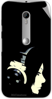 

MiiCreations M-G3-MS-00229 Moto G (3rd Generation) Mobile Skin(Black)