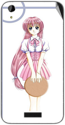 Snooky Lava Iris X1 Atom Mobile Skin(White)