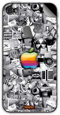 

instyler DIGITAL-08 Apple iPhone 4S Mobile Skin(MULTICOLOR)