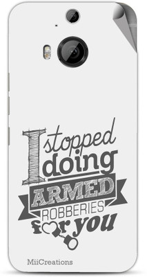 

MiiCreations H-M9-P-MS-00187 HTC One M9 Plus Mobile Skin(Grey)