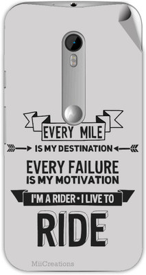 

MiiCreations M-G3-MS-00241 Moto G (3rd Generation) Mobile Skin(Grey)
