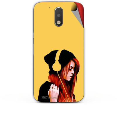 

MiiCreations M-G4-P-MS-00251 Motorola Moto G4 Plus Mobile Skin(Yellow)