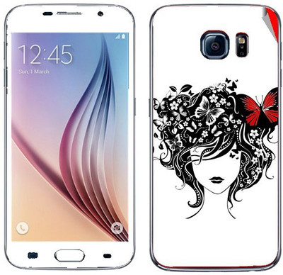 Snooky Samsung Galaxy S6 Mobile Skin(White)
