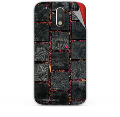 

MiiCreations M-G4-P-MS-00279 Motorola Moto G4 Plus Mobile Skin(Black)