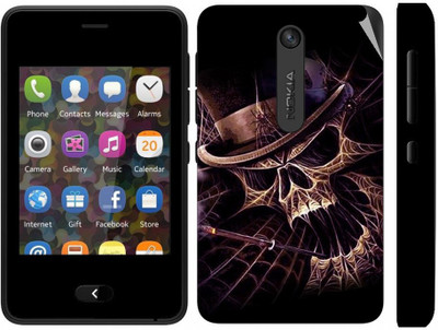 Snooky Nokia Asha 501 Mobile Skin(Black)