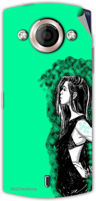 

MiiCreations MMXA255-MS-00203 Micromax Canvas Selfie A255 Mobile Skin(Green)