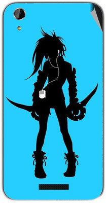 Snooky Lava Iris X1 Atom S Mobile Skin(Blue)