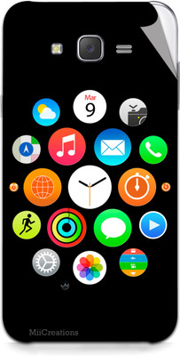 

MiiCreations SMNG-J7-MS-00019 Samsung Galaxy J7 Mobile Skin(Black)