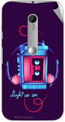 

MiiCreations M-G3-MS-00184 Moto G (3rd Generation) Mobile Skin(Purple)
