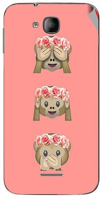 Snooky Intex Aqua i4 Mobile Skin(Orange)