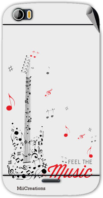 

MiiCreations 00140-MS-MMXA240 Micromax canvas doodle-2-A-240 Mobile Skin(Grey)