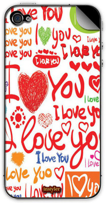 

instyler MSKIP4_10048 APPLE I PHONE 4 Mobile Skin(Multicolor)