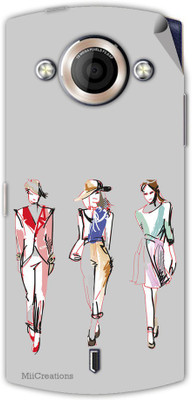 

MiiCreations MMXA255-MS-00153 Micromax Canvas Selfie A255 Mobile Skin(Grey)
