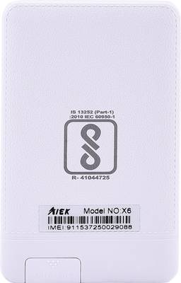 AIEK X6 Credit Card Size