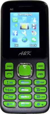AK Bar Phone A 1(Black, Green)