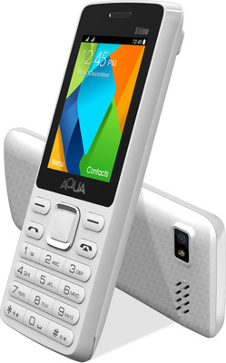 Aqua Shine - Dual SIM Basic Mobile Phone(White)