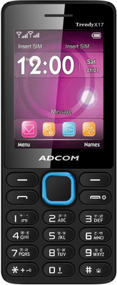 

Adcom X17 (TRENDY) Dual Sim Mobile-Black & Blue(Black, Blue)