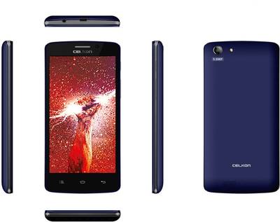 Celkon Millennia Q5K Power Black+Blue (Black+Blue, 4 GB) 