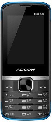 

Adcom X15 (Boss) Dual Sim Mobile-Black & Blue(Black, Blue)