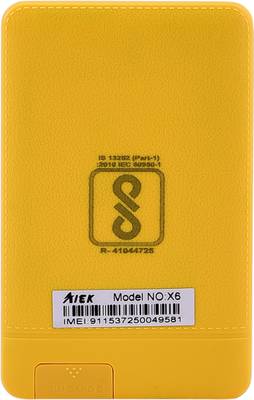 AIEK X6 Credit Card Size