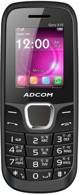 

Adcom X10 (Guru) Dual Sim Mobile- Black(Black)