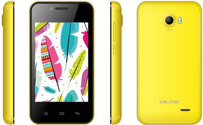 Celkon Campus A355 Yellow (Yellow, 512 MB)