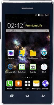 Kara T2 Android Dual Screen Flip Phone (Blue, 8 GB)