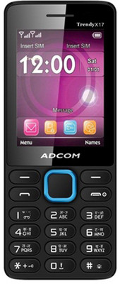 

Adcom (Trendy) Dual Sim Mobile(Black, Blue)