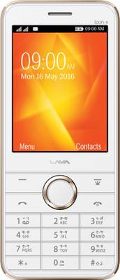Lava Spark Icon X (White & Gold) 