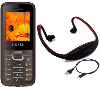 I Kall K88 with MP3/FM Player Neckband(Brown)