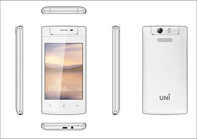 UNI N-6100 Triple SIM Mobile (White) 