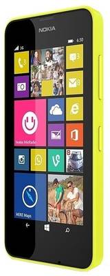 Nokia Lumia 630 Dual Sim (Bright Yellow, 8 GB) 