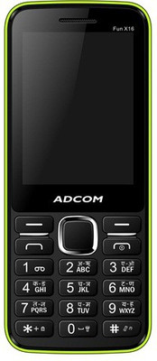 

Adcom X16 (Fun) Dual Sim Mobile-Black & Green(Black, Green)