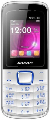 Adcom Nonu X9 With Whatsapp & Wireless Fm-(White, Blue)