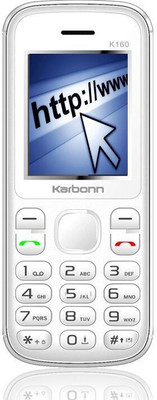 Karbonn K160(Silver, White)