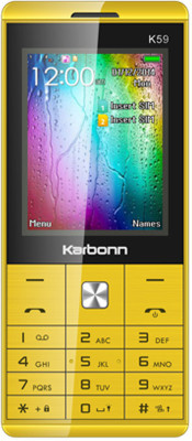 

Karbonn K59 Dual Sim - Yellow & Black(Yellow)