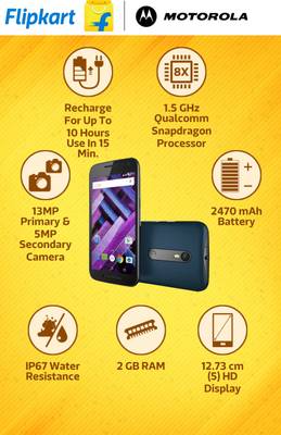 Moto G Turbo Edition (Black, 16 GB) 