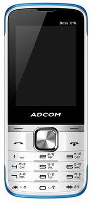 

Adcom X15 (Boss) Dual Sim Mobile-White & Blue(White, Blue)