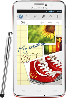 Alcatel Scribe OT8000d (Red, 4 GB)(512 MB RAM)