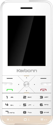 

Karbonn K Phone 9 Dual Sim - White & Gold(Gold)